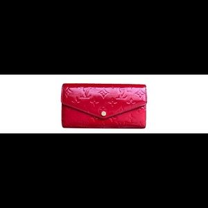 Red lui Vuitton limited edition wallet